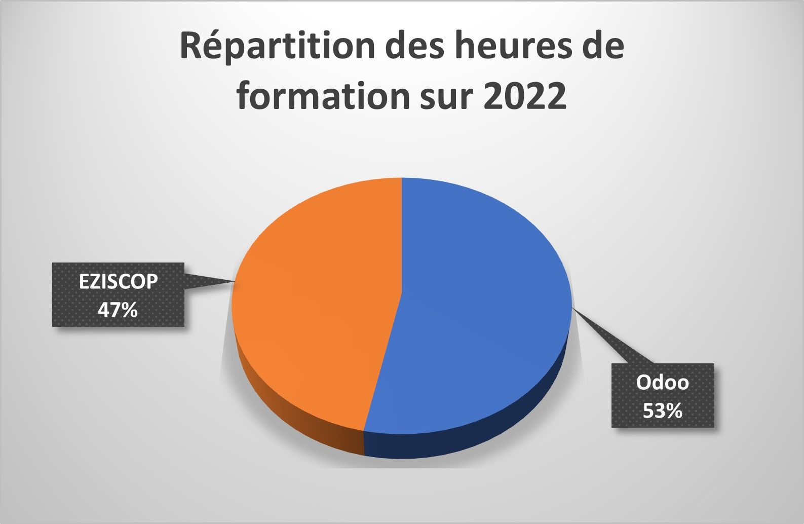 Répartition des formations e-COSI sur 2021 Répartition des formations e-COSI sur 2021